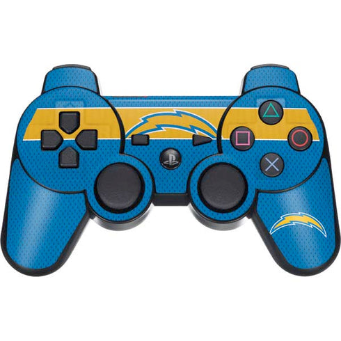 NFL Los Angeles Chargers Zone Block PS3 Dual Shock wireless controller Skin