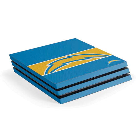 NFL Los Angeles Chargers Zone Block PS4 Pro Console Skin