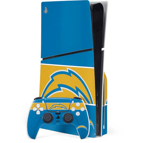NFL Los Angeles Chargers Zone Block PS5 Slim Disk Bundle Skin