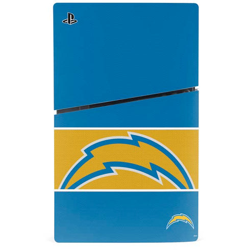 NFL Los Angeles Chargers Zone Block PS5 Slim Disk Bundle Skin