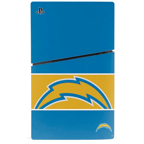 NFL Los Angeles Chargers Zone Block PS5 Slim Digital Edition Console Skin