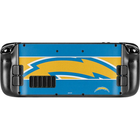 NFL Los Angeles Chargers Zone Block Steam Deck Handheld Gaming Computer Skin