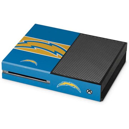 NFL Los Angeles Chargers Zone Block Xbox One Console Skin