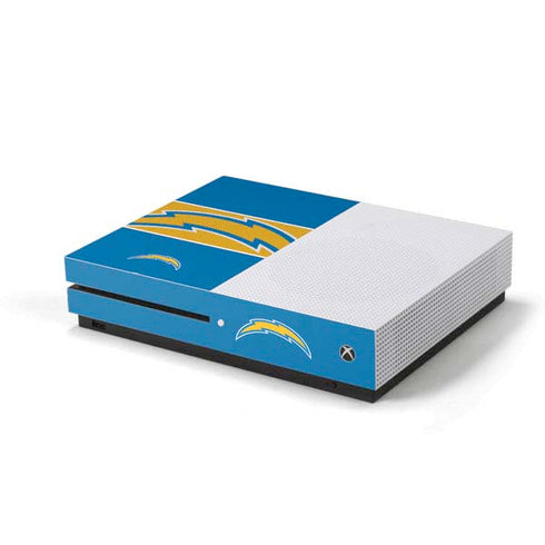 NFL Los Angeles Chargers Zone Block Xbox One S Console Skin