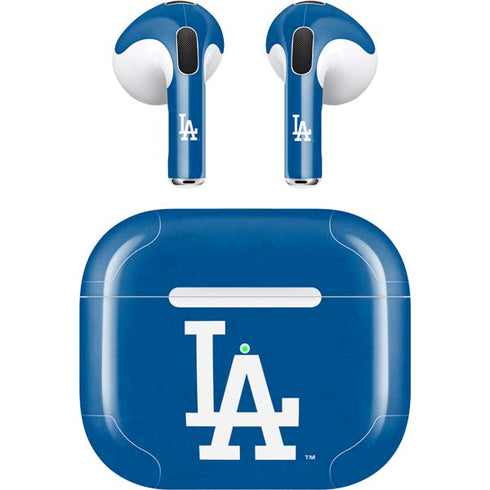 MLB Los Angeles Dodgers - Solid Distressed Apple AirPods (3rd Gen 2021) Skin