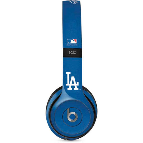 MLB Los Angeles Dodgers - Solid Distressed Beats Solo 2 Wired Skin