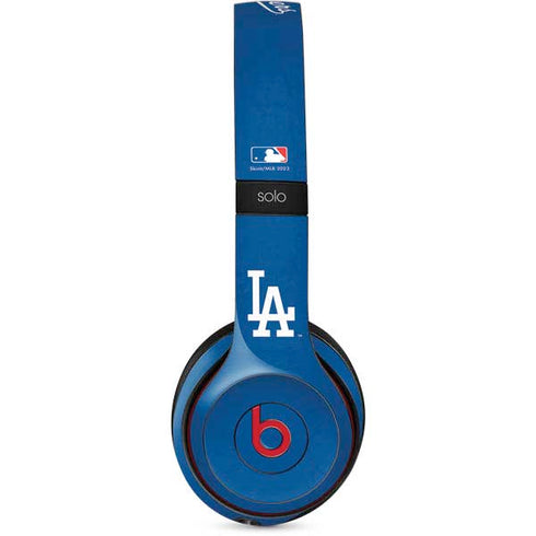 MLB Los Angeles Dodgers - Solid Distressed Beats Solo 2 Wireless Skin