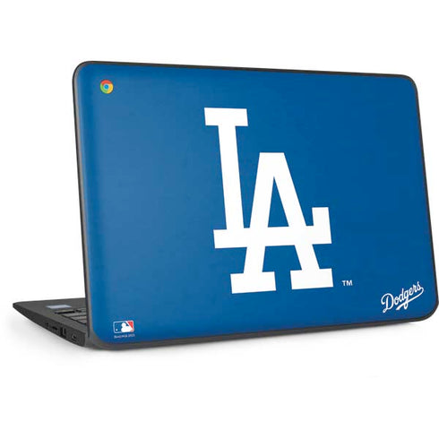 MLB Los Angeles Dodgers - Solid Distressed HP Chromebook Skin