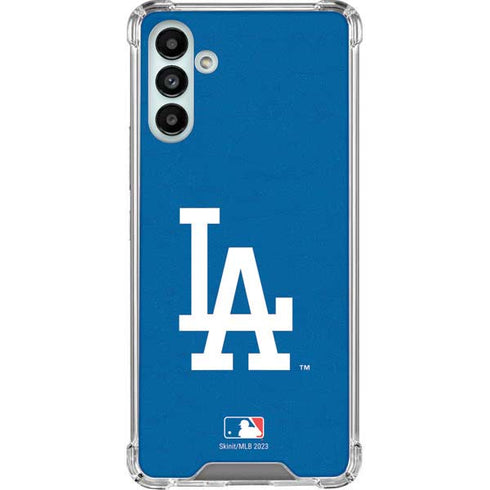 MLB Los Angeles Dodgers - Solid Distressed Galaxy A13 5G Clear Case