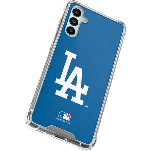 MLB Los Angeles Dodgers - Solid Distressed Galaxy A14 5G Clear Case