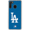 MLB Los Angeles Dodgers - Solid Distressed Galaxy A21 Clear Case