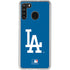 MLB Los Angeles Dodgers - Solid Distressed Galaxy A21 Clear Case
