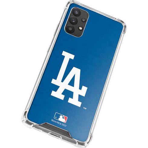 MLB Los Angeles Dodgers - Solid Distressed Galaxy A32 5G Clear Case