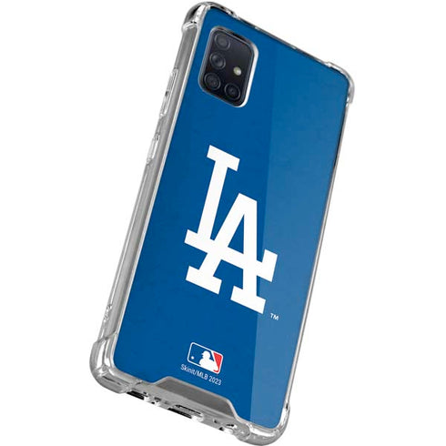 MLB Los Angeles Dodgers - Solid Distressed Galaxy A51 5G Clear Case