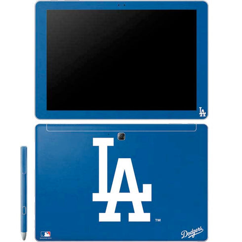 MLB Los Angeles Dodgers - Solid Distressed Galaxy Book 12in Skin