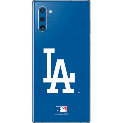 MLB Los Angeles Dodgers - Solid Distressed Galaxy Note 10 Skin