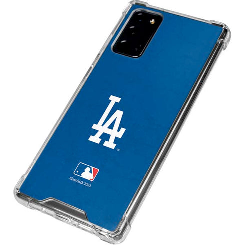 MLB Los Angeles Dodgers - Solid Distressed Galaxy Note20 5G Clear Case