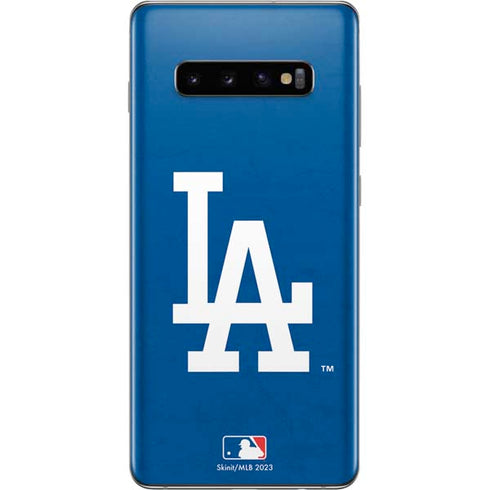 MLB Los Angeles Dodgers - Solid Distressed Galaxy S10 Plus Skin