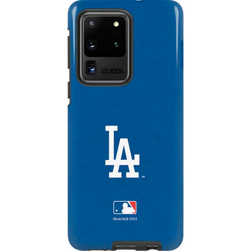 MLB Los Angeles Dodgers - Solid Distressed Galaxy S20 Ultra 5G Pro Case