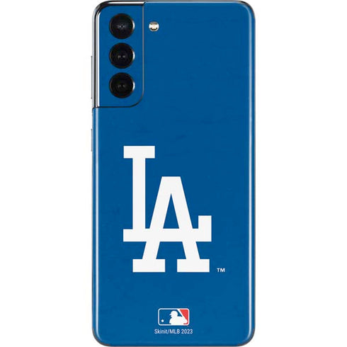 MLB Los Angeles Dodgers - Solid Distressed Galaxy S21 5G Skin