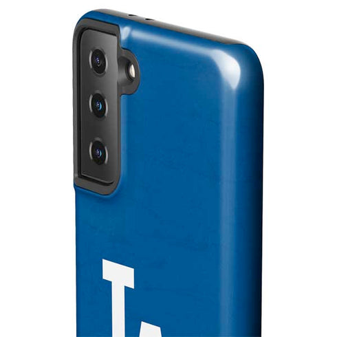 MLB Los Angeles Dodgers - Solid Distressed Galaxy S21 FE Pro Case