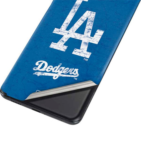 MLB Los Angeles Dodgers - Solid Distressed Galaxy S21 Plus 5G Skin