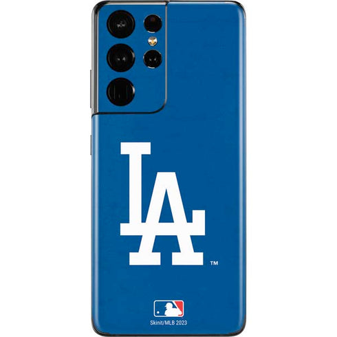 MLB Los Angeles Dodgers - Solid Distressed Galaxy S21 Ultra 5G Skin