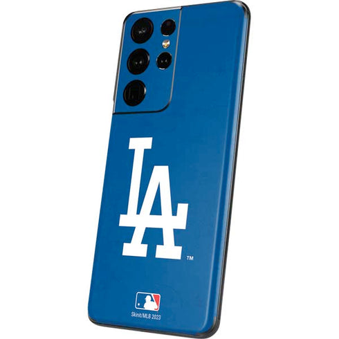 MLB Los Angeles Dodgers - Solid Distressed Galaxy S21 Ultra 5G Skin