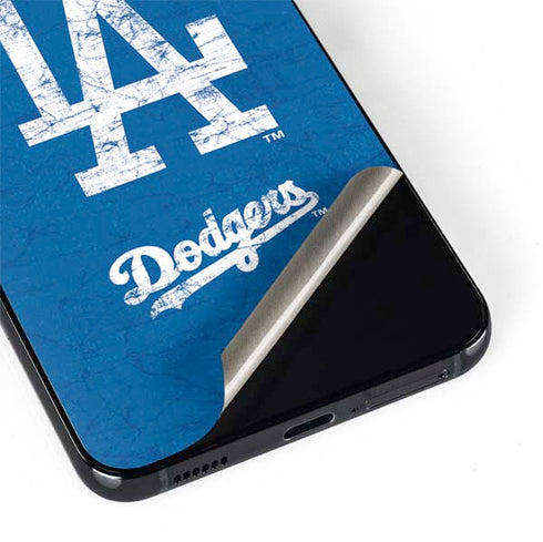 MLB Los Angeles Dodgers - Solid Distressed Galaxy S22 Skin