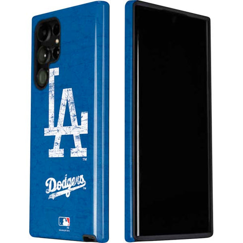 MLB Los Angeles Dodgers - Solid Distressed Galaxy S22 Ultra Pro Case