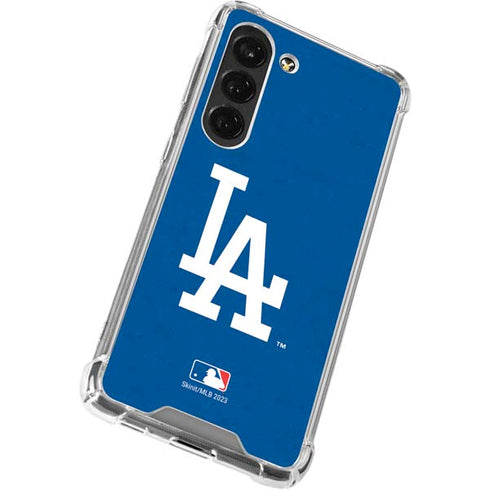 MLB Los Angeles Dodgers - Solid Distressed Galaxy S23 Clear Case