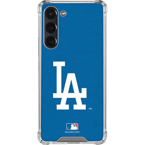 MLB Los Angeles Dodgers - Solid Distressed Galaxy S23 Plus Clear Case
