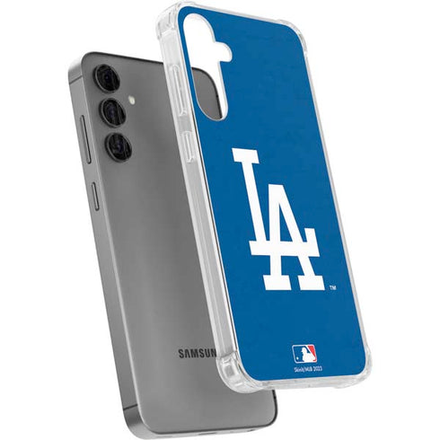 MLB Los Angeles Dodgers - Solid Distressed Galaxy S24 Plus Clear Case