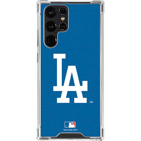 MLB Los Angeles Dodgers - Solid Distressed Galaxy S24 Ultra Clear Case
