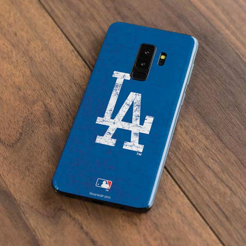 MLB Los Angeles Dodgers - Solid Distressed Galaxy S9 Plus Skin
