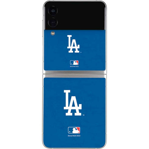 MLB Los Angeles Dodgers - Solid Distressed Galaxy Z Flip3 5G Skin