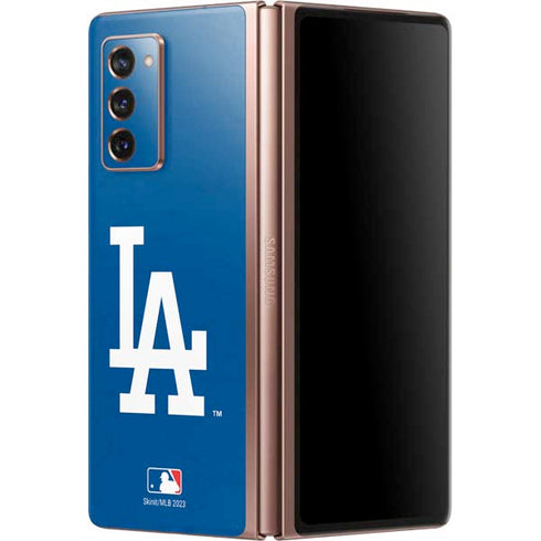MLB Los Angeles Dodgers - Solid Distressed Galaxy Z Fold2 5G Skin