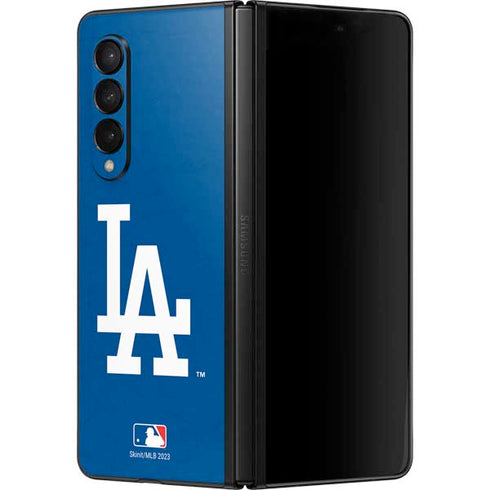 MLB Los Angeles Dodgers - Solid Distressed Galaxy Z Fold3 5G Skin