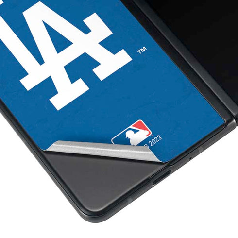 MLB Los Angeles Dodgers - Solid Distressed Galaxy Z Fold4 5G Skin