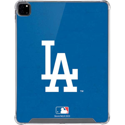 MLB Los Angeles Dodgers - Solid Distressed iPad Pro 12.9in (2020) Clear Case