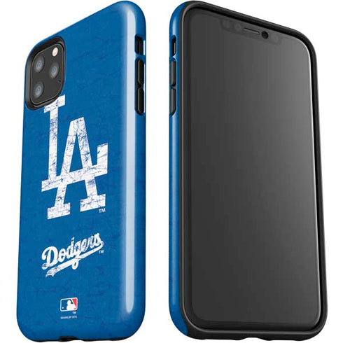 MLB Los Angeles Dodgers - Solid Distressed iPhone 11 Pro Max Impact Case