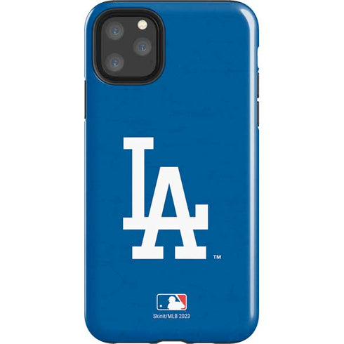 MLB Los Angeles Dodgers - Solid Distressed iPhone 11 Pro Max Impact Case