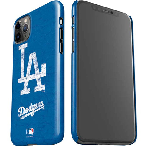 MLB Los Angeles Dodgers - Solid Distressed iPhone 11 Pro Max Lite Case