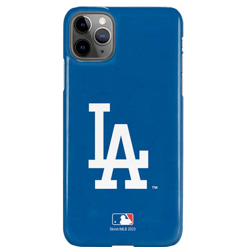 MLB Los Angeles Dodgers - Solid Distressed iPhone 11 Pro Max Lite Case