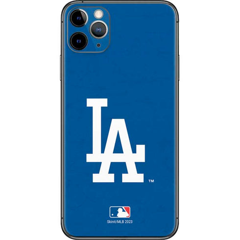 MLB Los Angeles Dodgers - Solid Distressed iPhone 11 Pro Max Skin