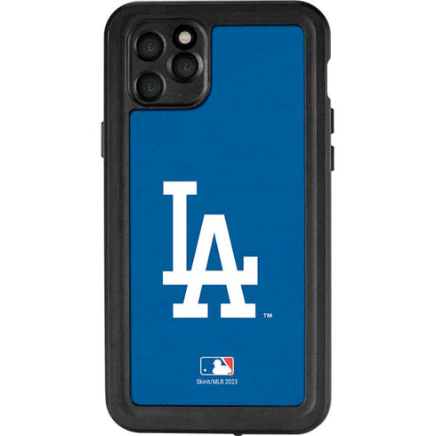 MLB Los Angeles Dodgers - Solid Distressed iPhone 11 Pro Max Waterproof Case