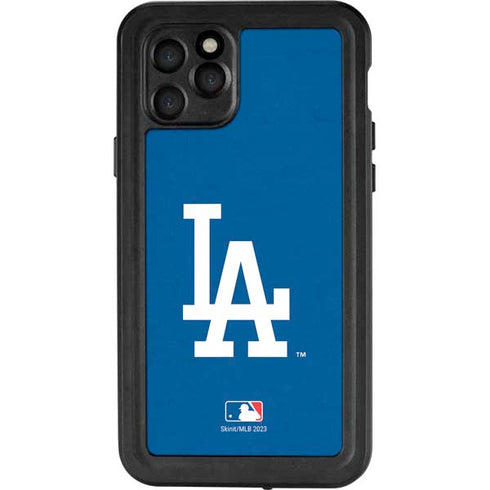 MLB Los Angeles Dodgers - Solid Distressed iPhone 11 Pro Waterproof Case