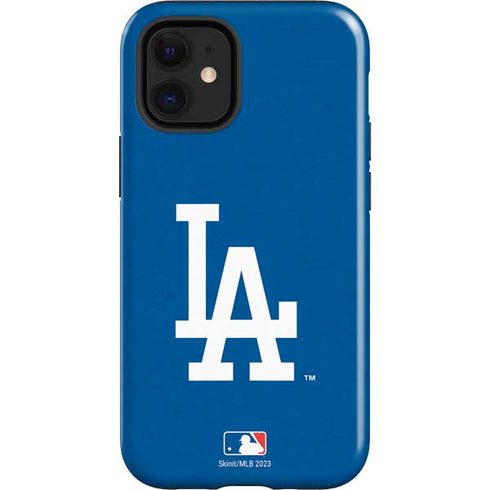 MLB Los Angeles Dodgers - Solid Distressed iPhone 12 Mini Impact Case