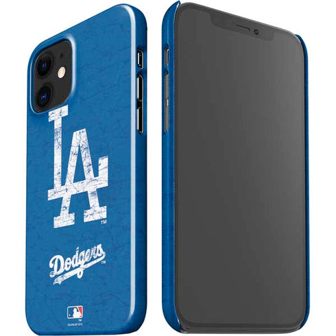 MLB Los Angeles Dodgers - Solid Distressed iPhone 12 Mini Lite Case