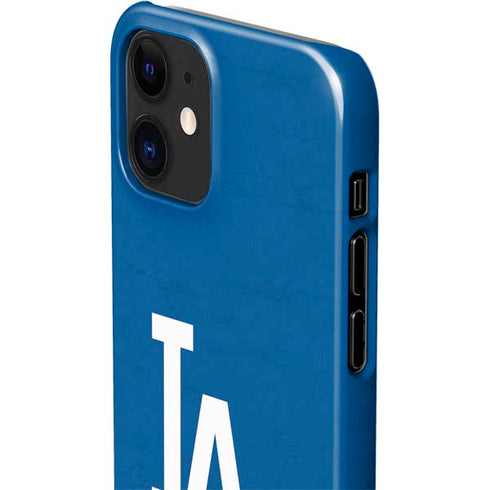 MLB Los Angeles Dodgers - Solid Distressed iPhone 12 Mini Lite Case